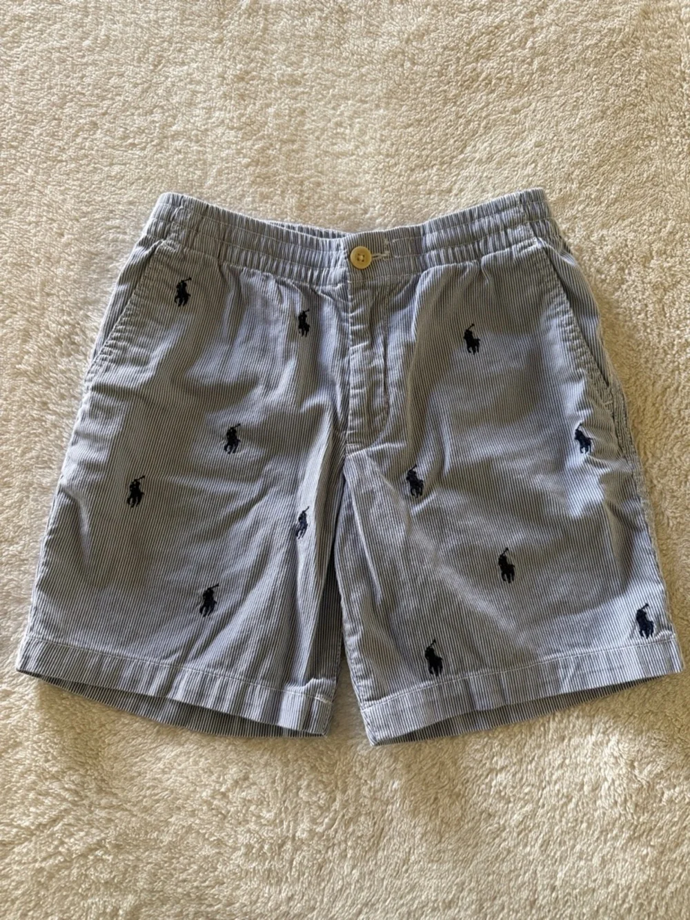 Polo Ralph Lauren Seersucker Embroidered Shorts